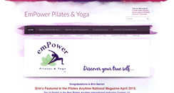 Desktop Screenshot of empowerpilates.net